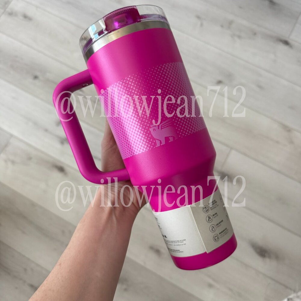"Vivid Violet Fade" Stanley Protour Tumbler 40oz. Hot Pink Stanley - Picture 2 of 6